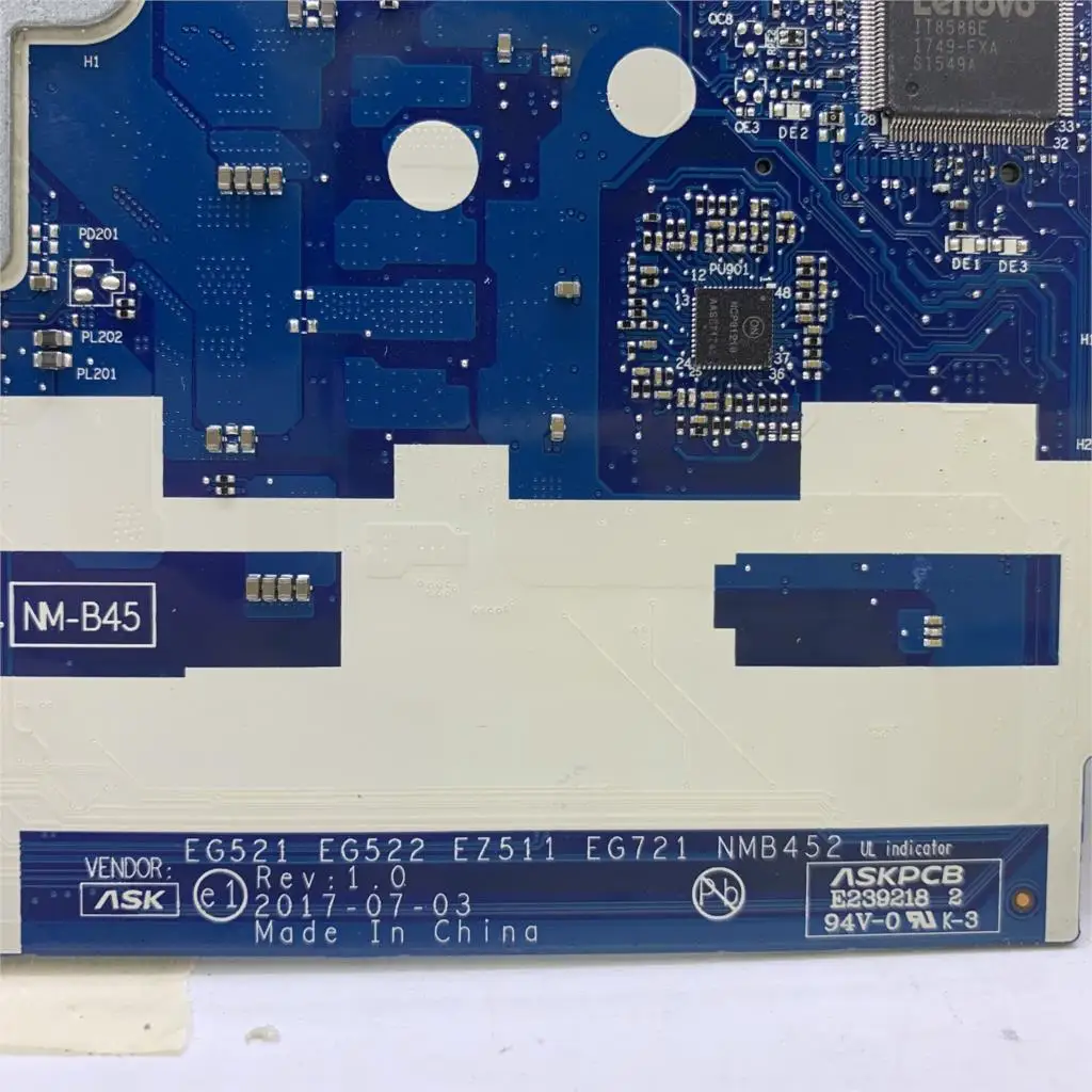 

NM-B452 Mainboard I7-8550U CPU For Lenovo 320-15IKB 520-15IKB Motherboard Thinkpad N17S-G1-A1 MX150 DDR4 HM87 Intel 90 Days KEFU