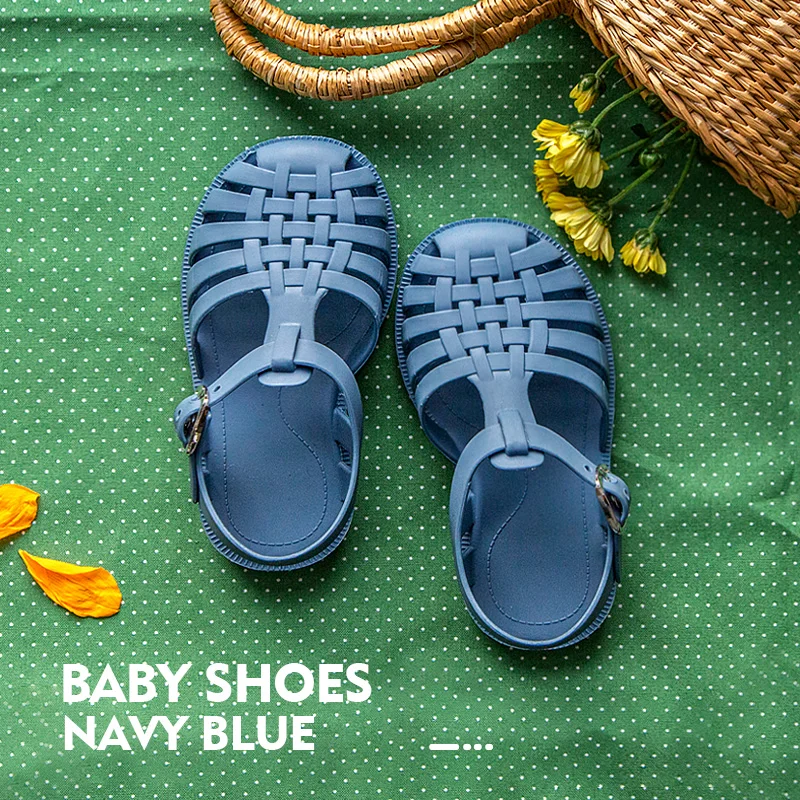

2021 Summer Children Sandal Baby Girl Toddler Soft Non-slip Princess Shoes Kids Candy Jelly Beach Shoes Boy Casual Roman Slipper