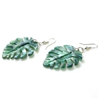 multicolor leaf earrings fashion womens daily accessories jewelry exaggerated design gifts for friends wholesale