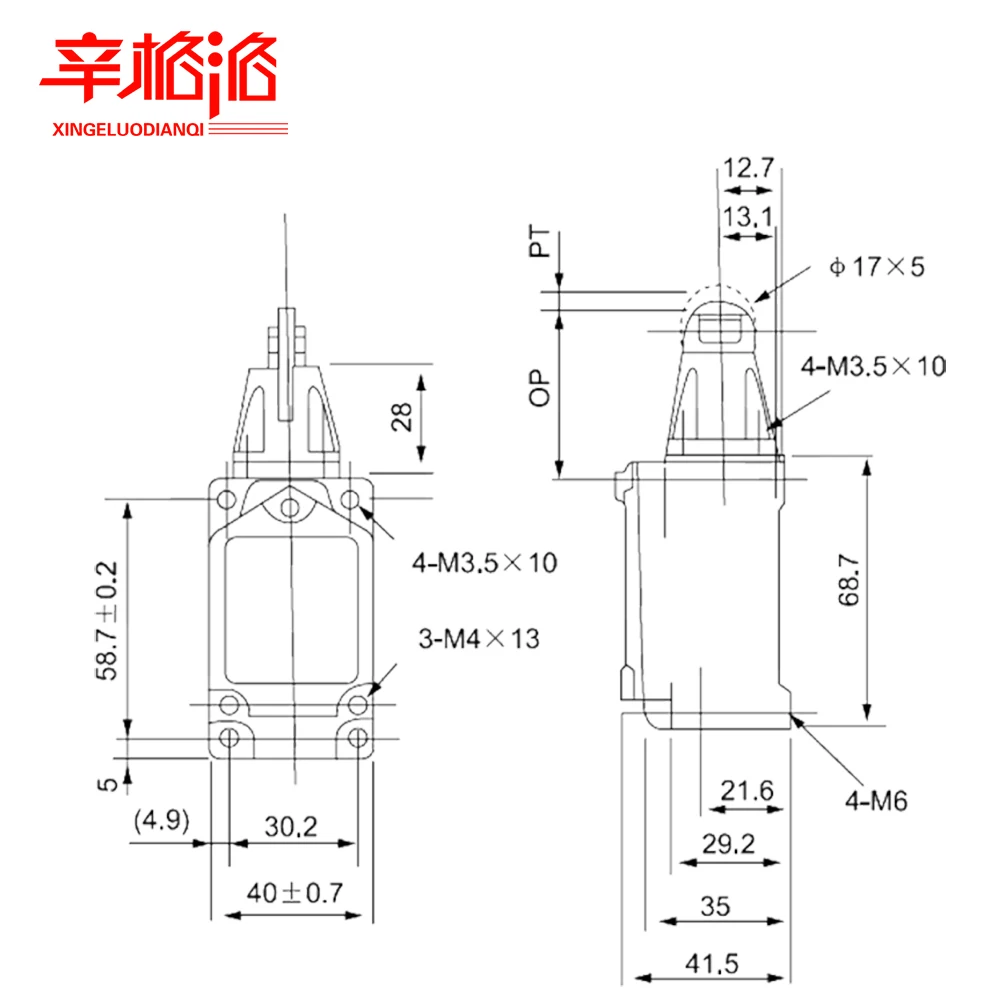 Дорожный концевой выключатель CNTD серии CWL водонепроницаемая и масляная