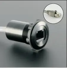 22 мм металлическая панельная розетка RJ45 Мама папа с кабелем (60 см 150 см)|connector