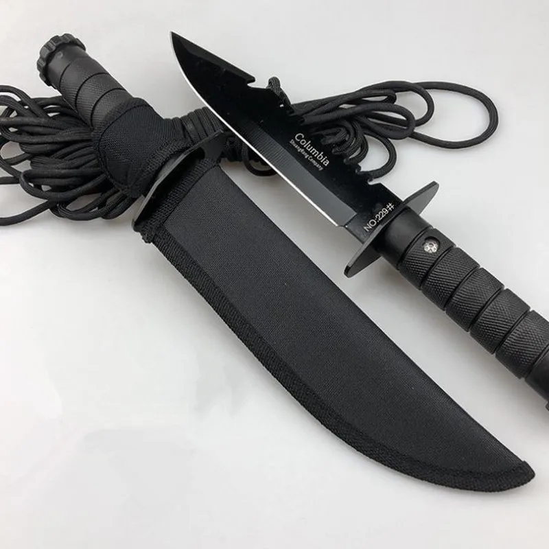 

2021 HW369 High Hardness Non - Folding Small Straight Knives Tactical Saber Outdoor Camping Self-defense EDC Multifunctional