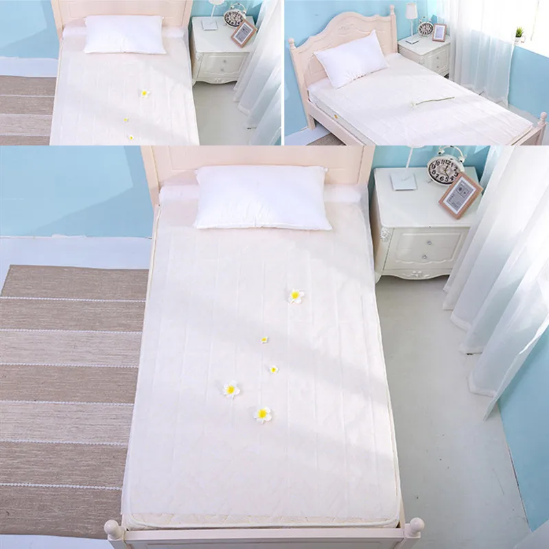 White Disposable Anti-dirty Bed Sheets Portable Travel Hotel on Business Bedsheet Waterproof Flat Sheet Cover 200*180cm | Дом и сад