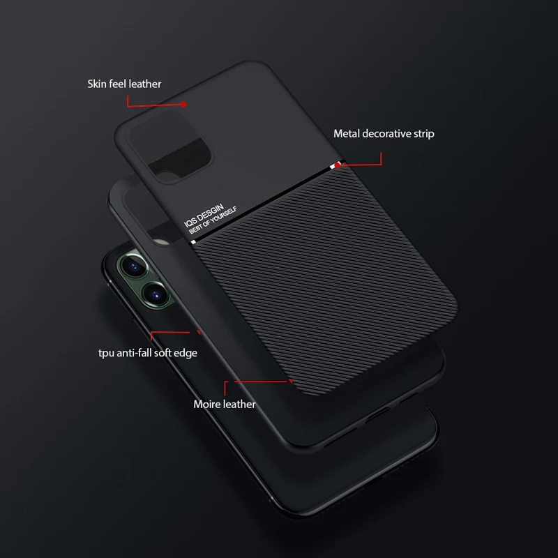 

Magnetic Car Plate Case For iPhone 12 11 Pro Max Cases Leather Cover On iPhone 7 8 Plus XR XS Max X SE 2020 Holder Phone Covers
