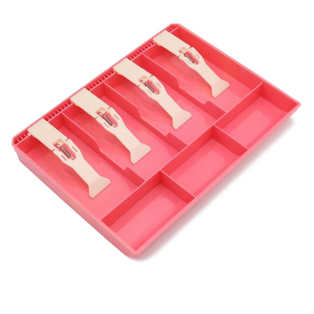 4 сетки с зажимом для хранения монет ящик Замена денег касса коробка магазин