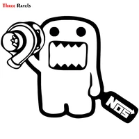 three ratels tz 2036 15x12cm funny car stickers toon lovely domo turbo and nos for volkswagen and decals