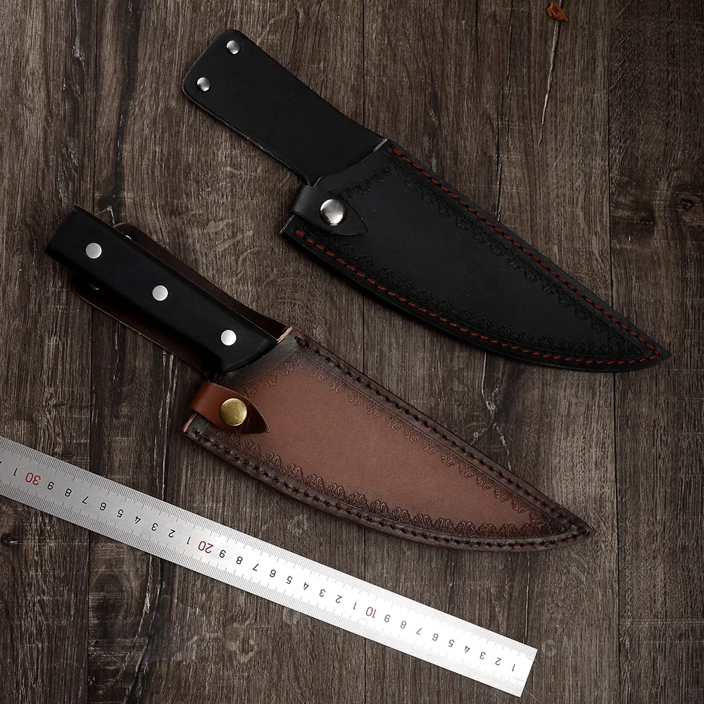 Походный сербский защитный чехол для Кухонных Ножей Кожаные чехлы футляры на