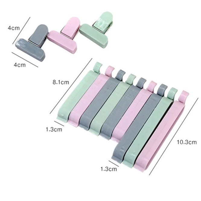 

1200pcs Portable Multiple sizes Kitchen Storage Food Snack Seal Sealing Bag Clips Sealer Clamp Plastic Tool Storage Sealer Clamp