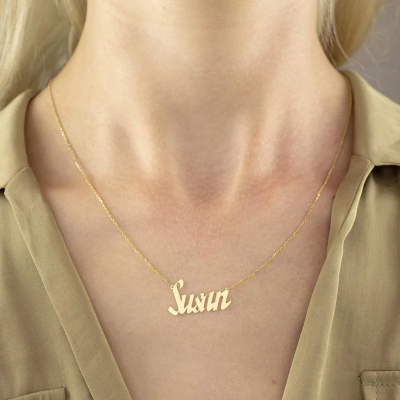 Персонализированные ожерелье имя пользовательское персонализированные