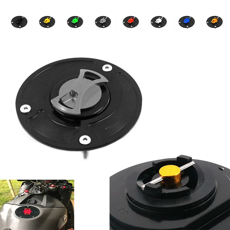 

For SUZUKI SV650 SV650S SV1000 SV1000S GSX1300R Hayabusa Motorcycle CNC Aluminum Fuel Tank Cap Gas Oil Tank Cover Petrol Cover