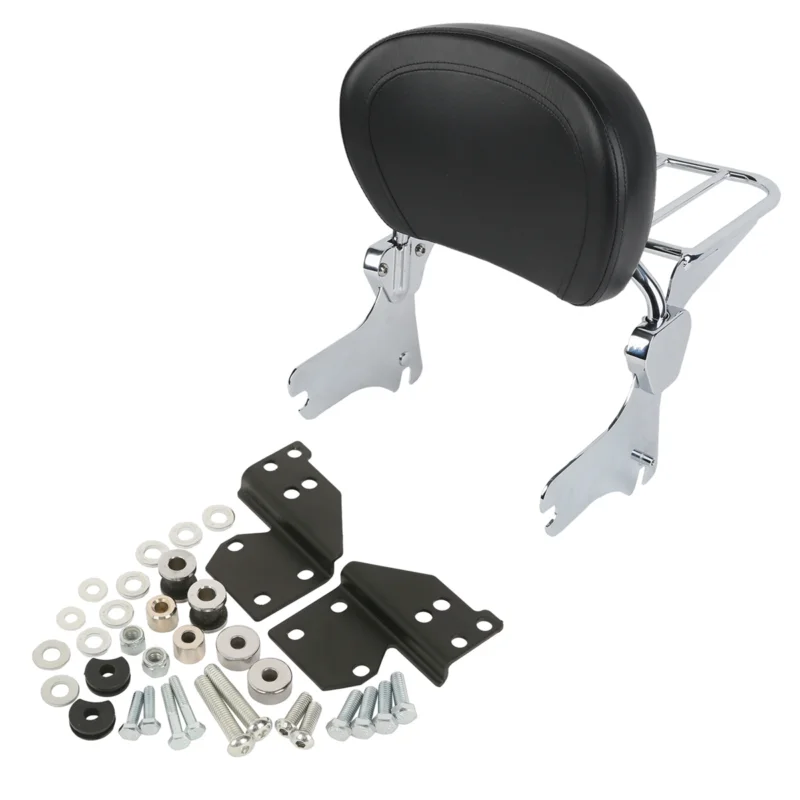 Motorcycle Detachable Backrest Sissy Bar with Luggage Rack For Harley Road King Street Glide Electra Classic FLHT FLHX Touring