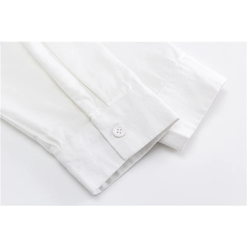 

Shawl Blouses For Women 2021 White Embroidery Streetwear Fashion Cardigan Shirts Oversized Casual Harajuku Rok Long Sleeve Tops