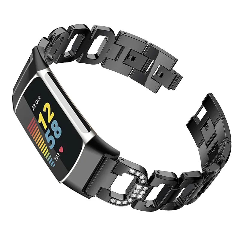 Ремешок из нержавеющей стали для Fitbit Charge 3/Charge4 сменный Браслет умных часов 5
