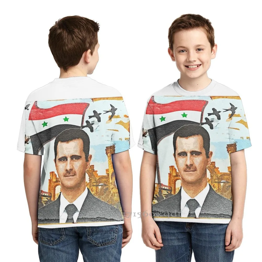 Футболка мужская с надписью флот стоя-Сирия Асад | Мужская одежда