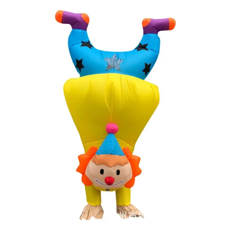 

Handstand Clown Inflatable Costume Adult Funny Blowup Outfit Cosplay Party Dress G99C