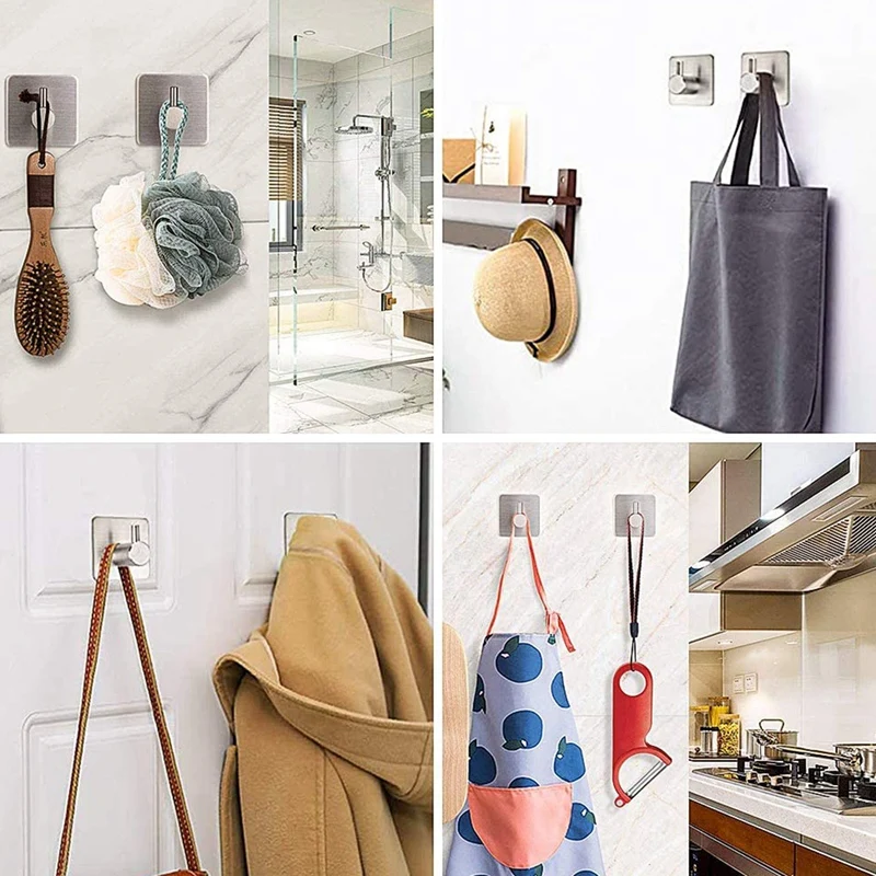 

Hand Towel Holder/Towel Ring - Wall-Mounted Solid Bathroom Hardware Towel Bar ,Self Adhesive Towel Bar Stick on Wall