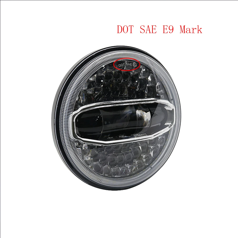 7 &quotсветодиодный автомобильный светильник для мотоцикла H4 Белый Синий Янтарный