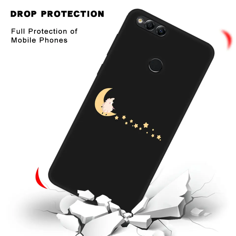 Тонкий чехол для телефона для Huawei Honor 6X 7C 7X 8X 8C цветной матовый защитный чехол для Honor 9 Lite 7A Pro Мягкий силиконовый чехол из ТПУ