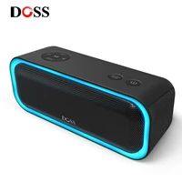 doss soundbox pro tws mini wireless bluetooth speaker enhanced bass stereo sound box ipx5 waterproof with led light loud speaker