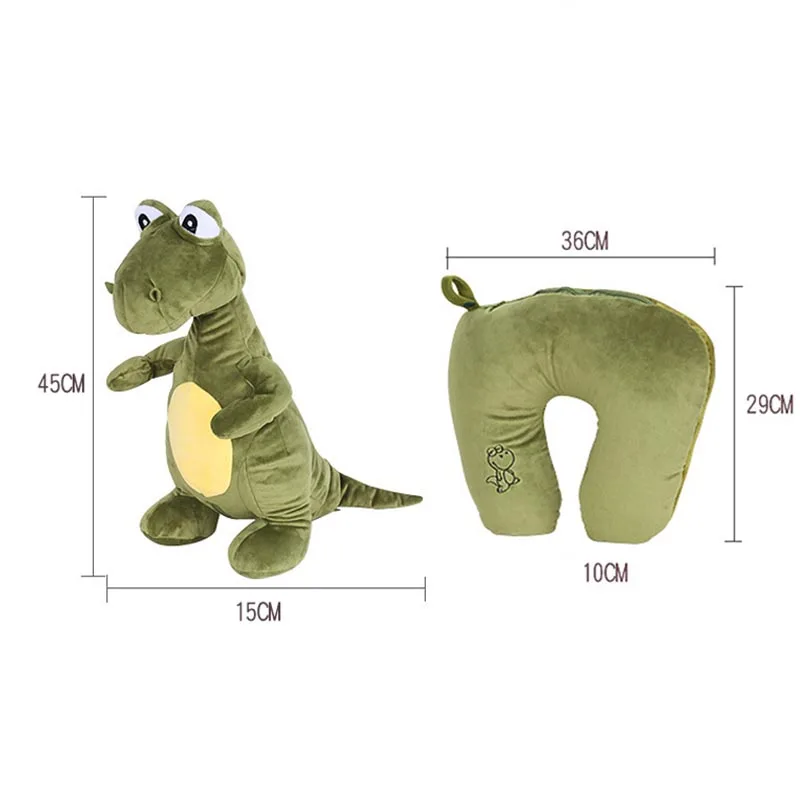 U образные подушки трансформеры мультяшный динозавр пингвин диванная подушка