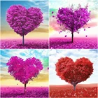 Алмазная живопись Huacan DIY, пейзаж, стразы, картины, мозаика, квадратные полные сердца, фотоинструменты, набор, подарок