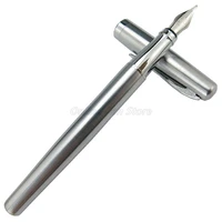 duke 209 stainless steel medium nib fountain pen professional school office stationery writing tool pen gift