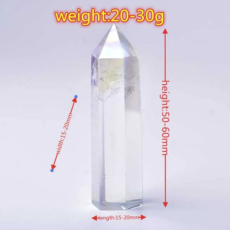 Натуральный белый гальванический шестиугольный колонна кристаллический камень