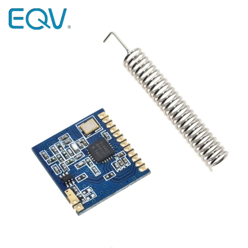EQV 1 компл. Mini SI4432 Remote Wireless Модуль связи приемопередатчика 240 МГц-930 МГц + пружинная