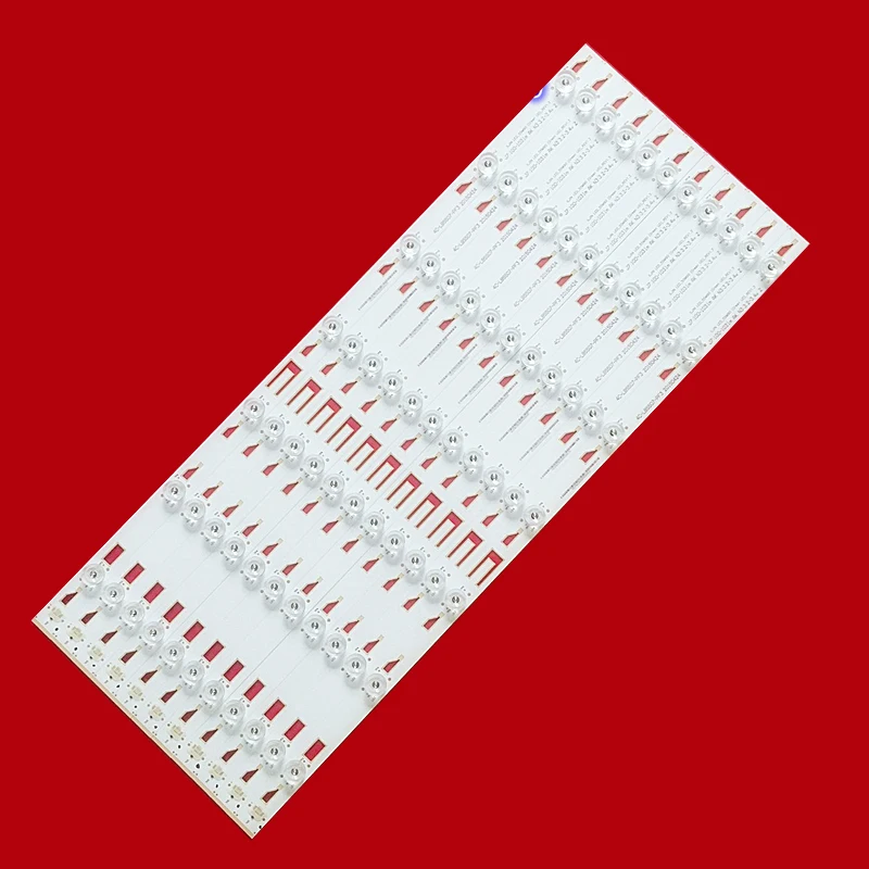 

1set=11pcs LED Backlight 7lamp Strips for TCL D55A910U 4C-LB5507-PF3 LED_55M90 CRH-N55C3535120767U