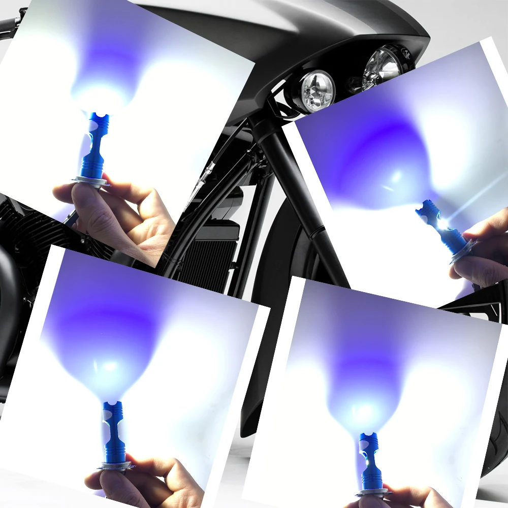 Светодиодная фара для мотоцикла H7 с функцией plug and play hi/low Beam все-в-одном H4 / H6/BA20D