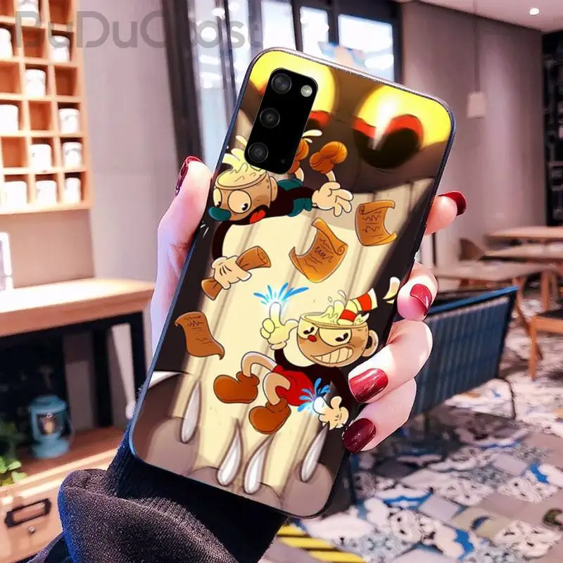 

Cuphead Cartoon game Phone Case for Samsung S20 plus Ultra S6 S7 edge S8 S9 plus S10 5G