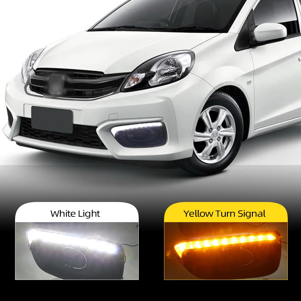 Автомобильная проблесковая 1 пара дневные ходовые огни для Honda Brio 2016 2017