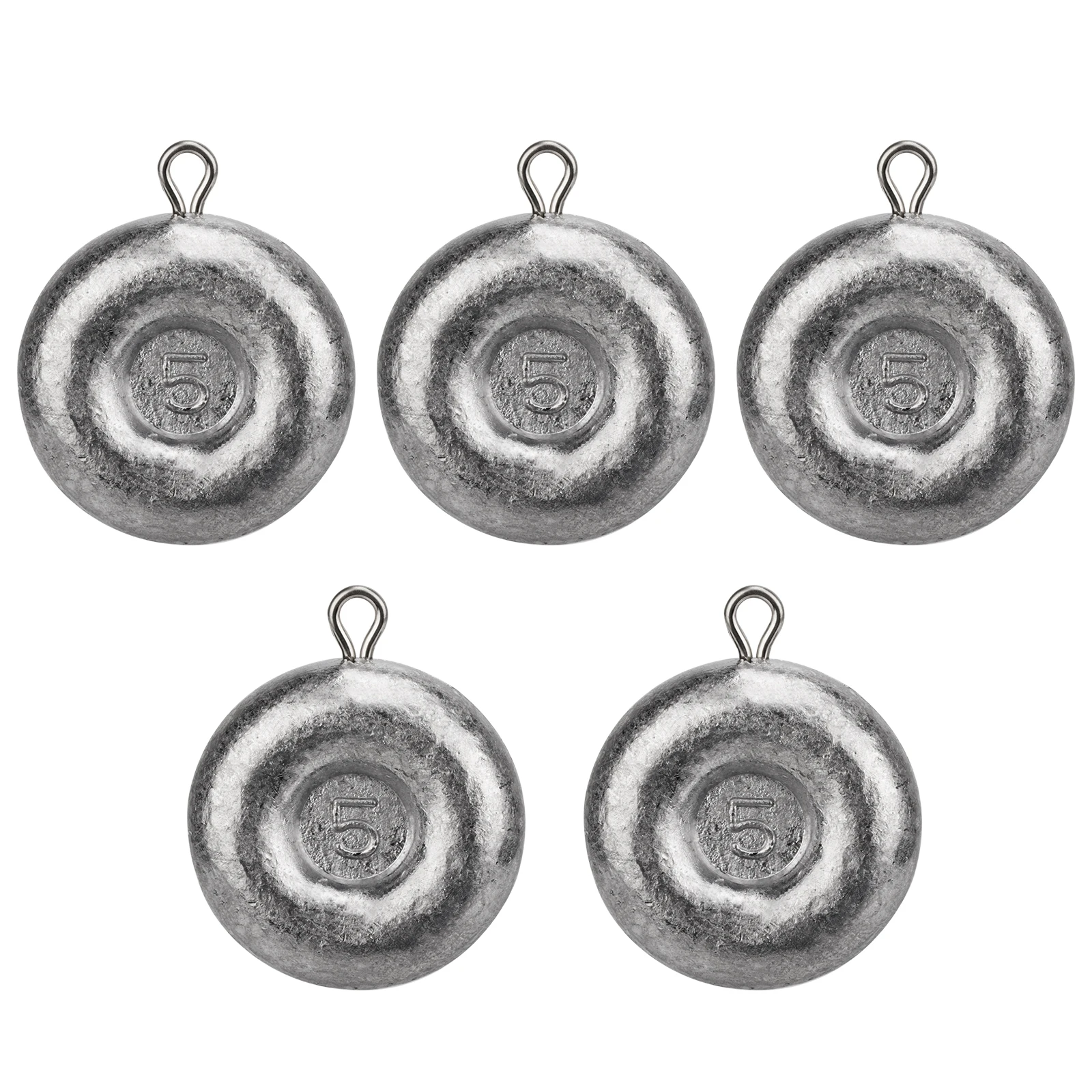 

5pcs/10pcs Fishing Weight Sinker Fishing Coin Sinkers 1oz 2oz 3oz 4oz 5oz 6oz 8oz Drop Shot Weights Fishing Tackle Accessories