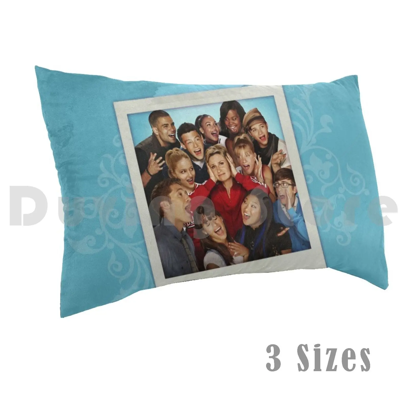 

Glee Pillow Case DIY 50x75 Glee Cast Santana Brittany Gleek Sue Tina Rachel Archie Finn Kurt Puck Schue Mr
