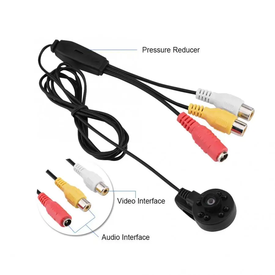 HD 170 Degrees Wide Angle Camera 8 LED IR Night Vision Audio and Video FPV PAL Micro | Компьютеры и офис
