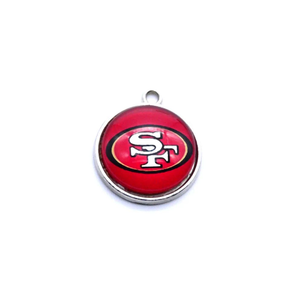 Серебряный кулон талисманы Сан-Франсиско 49ers для браслета ожерелье для женщин мужчин футбольные болельщики пати Мода