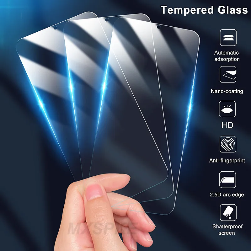 

3Pcs Protective Tempered Glass For Samsung Galaxy A71 A12 A02S A42 A52 A72 F42 M21S A51 A50 A70 M02 M02S Screen Protector Glass