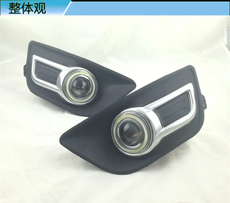 Инновационные светодиодные дневные ходовые огни Eosuns Cob Angel Eye Drl + Галогенные