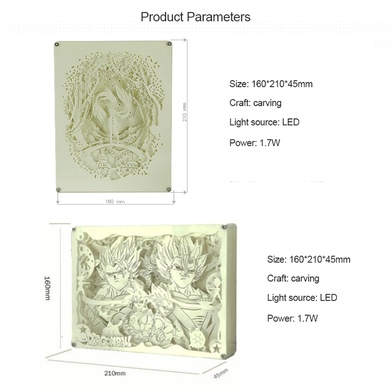 3D бумажный резьба ночной Светильник s светодиодный настольный светильник для