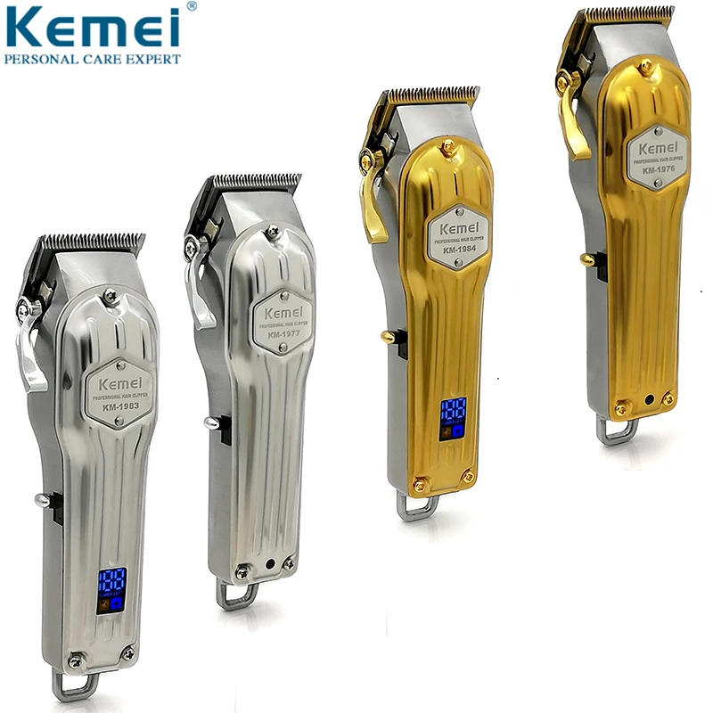 

Kemei Professional All Metal Hair Clipper Men Electric Hair Trimmer Fade Hair Cutter Haircut Machine Barber shop KM-1976 KM-1977