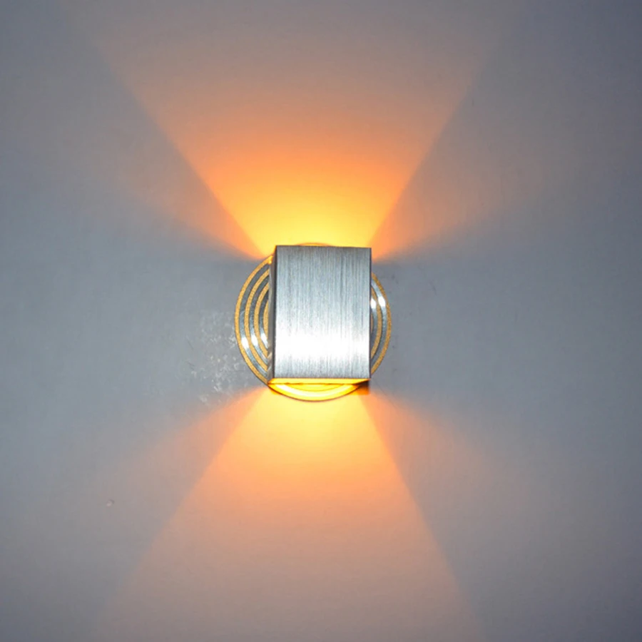 

Aluminium Wall Sconce Lamp 110V 220V Stair Bedside Lamp Modern Sconce Wall Lights Fixture Dining Room Bathroom Mirror Light