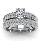 Модное уникальное дизайнерское классическое Гламурное женское кольцо серебряного цвета с австрийским Aircon для пар Подарок на годовщину