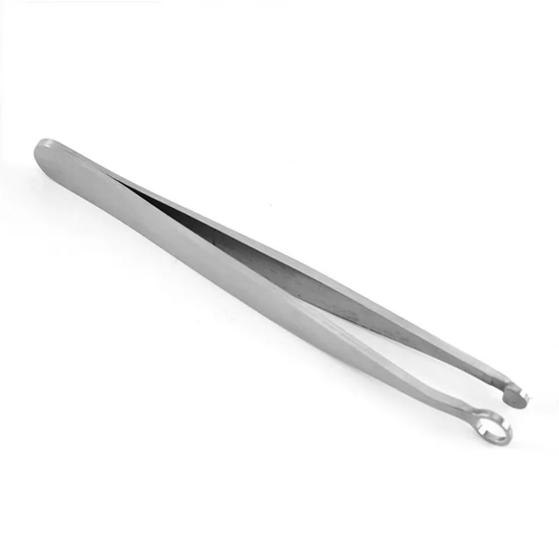 

Universal Nose Hair Trimming Tweezers Round Tip Eyebrow Tweezer Perfectly Stainless Steel Nose Hair Removal Tweezers
