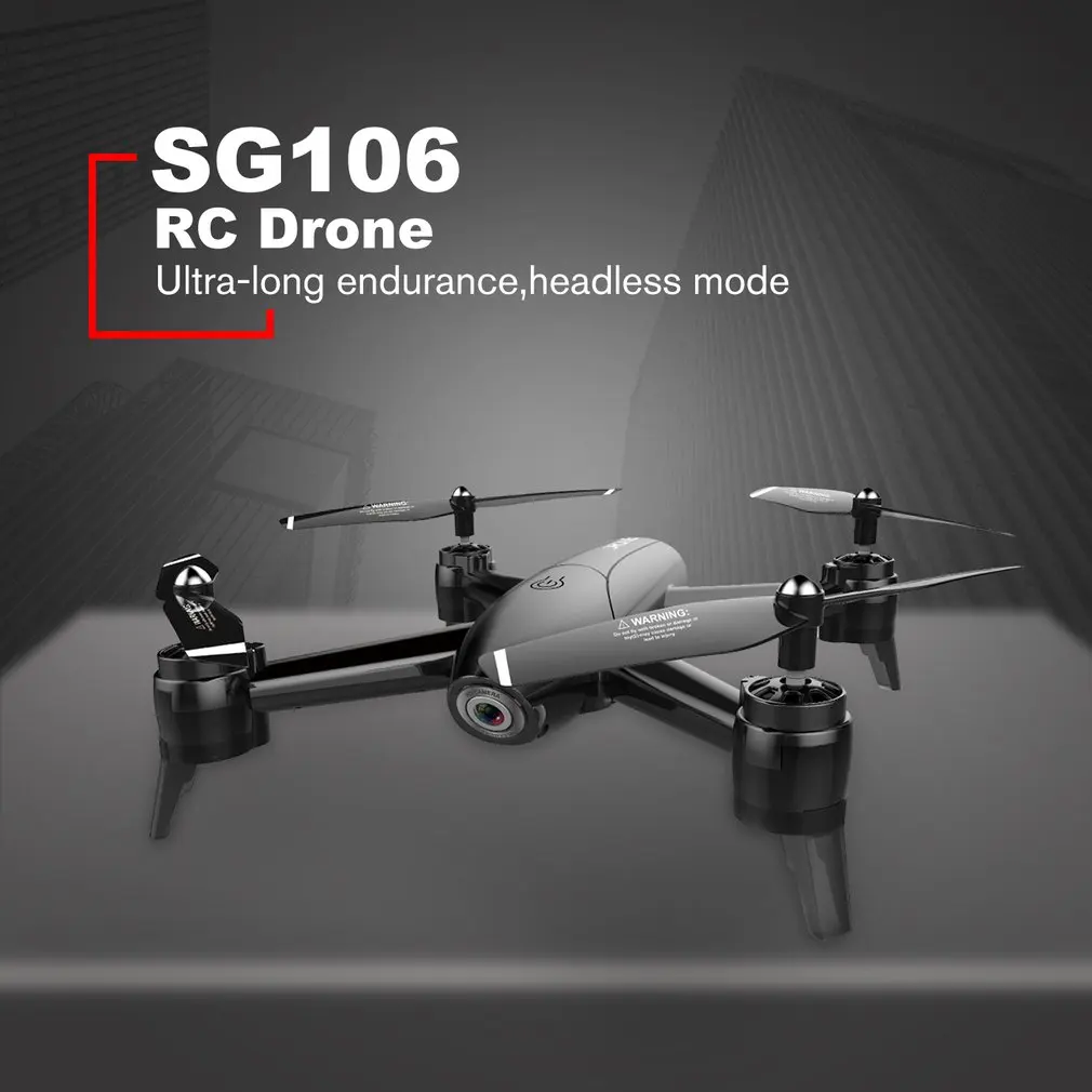 Радиоуправляемый Дрон SG106 с 720P HD камерой FPV WiFi в режиме реального времени с воздушным видео RC Квадрокоптер самолет для радиоуправляемых вертолётов дронов с 2/3 батареями