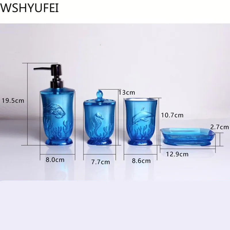 

New style resin bathroom set Couple Washing cups High-grade shower gel lotion bottle Hotel bathroom decoration WSHYUFEI