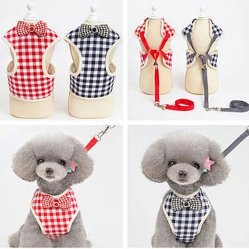 

Vest-style traction rope Korean version of the chest strap for walking the dog leash new creative retractable pet chest strap