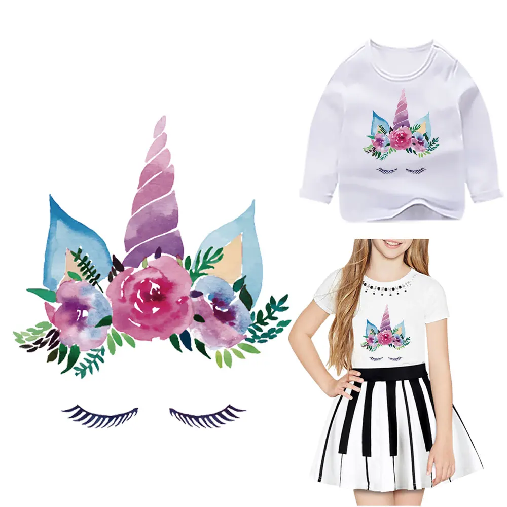 Термонаклейки с головой единорога для девочек термонаклейки сделай сам