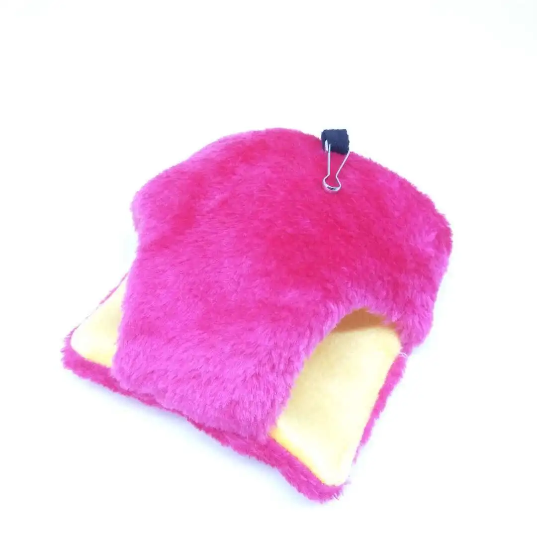 Slipper Red Домашний хомяк, гамак, клетка, зимний теплый дом, плюшевая мягкая подвесная кровать для хомяка, белки, маленькой мышки, мини-животное, живое гнездо - Цвет: Slipper Red