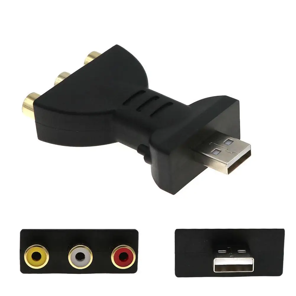 Video Audio Converter Adapter USB To 2 RCA Female And Cable | Электроника