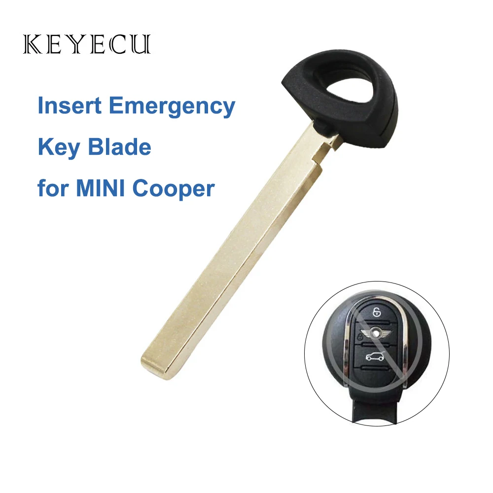Keyecu неразрезанная вставка аварийное полотно дистанционного ключа для BMW R55 R56 R57 R58